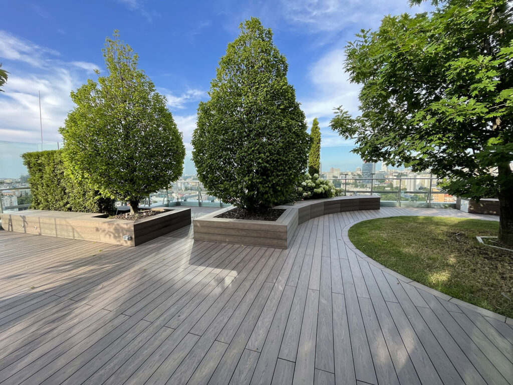 Dachterrasse. Wie baut man es?
