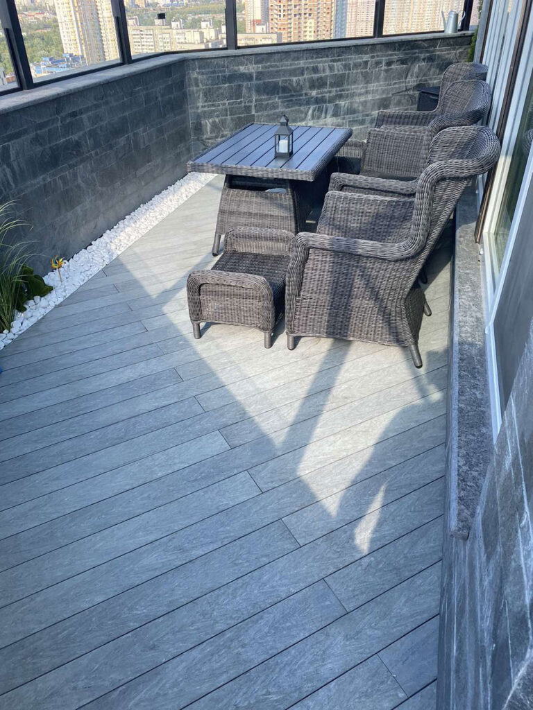 Dachterrasse. Wie baut man es?